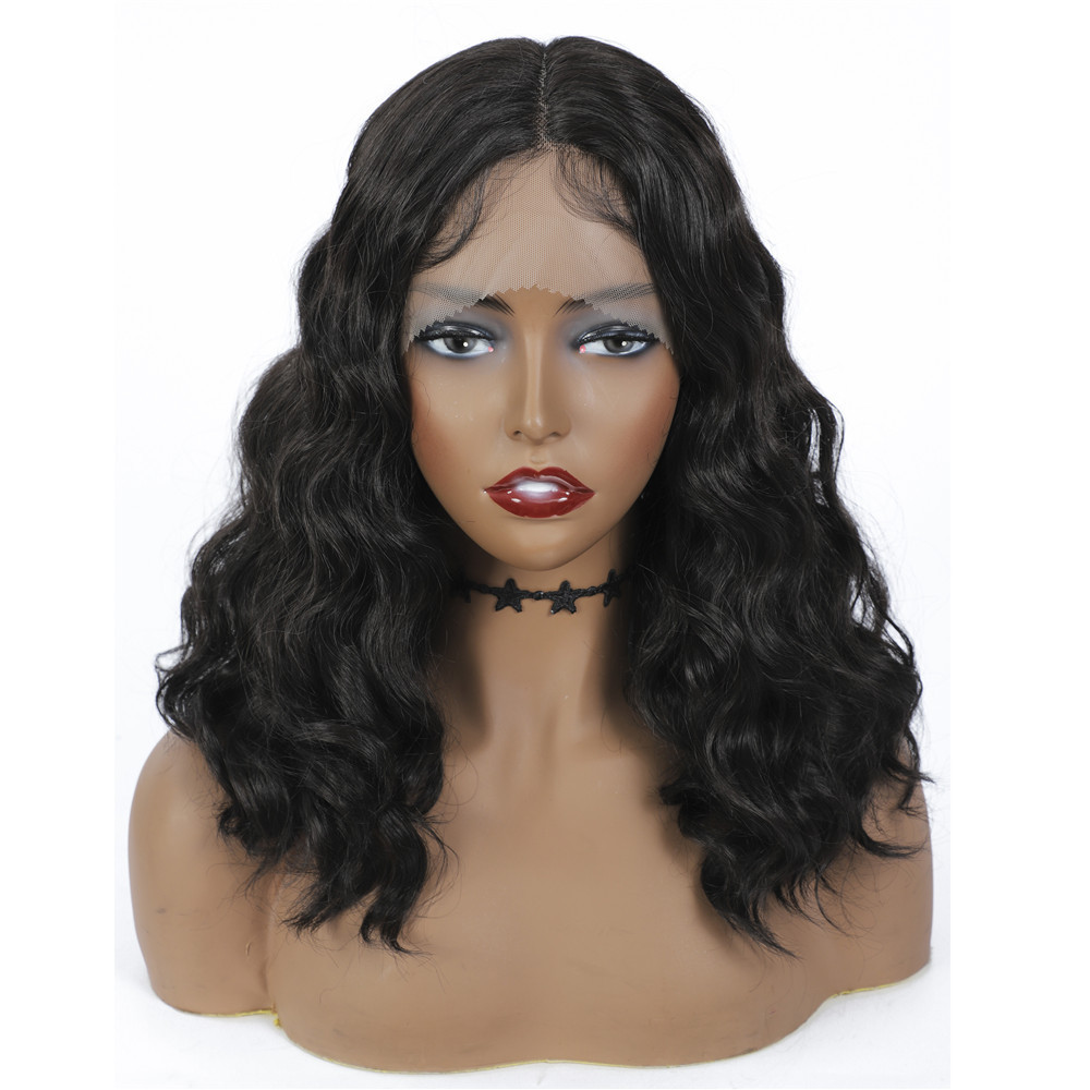 Wholesale Synthetic Wigs Middle Part  Lace Front Swiss Long 32 inches Synthetic Lace Wig Heat Resistant Fibre Lace Front Wigs