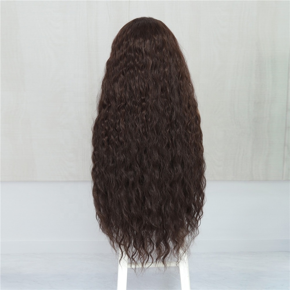 Wholesale Natural Wave Synthetic 13*6 Lace Front Wigs Long High Quality  High Temperature Fibre Wigs for Black Women