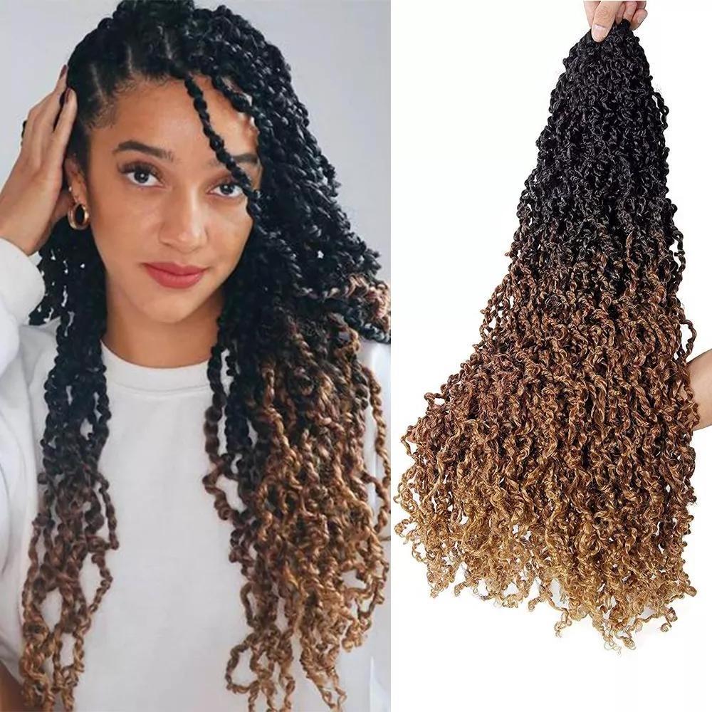 Majesty Twist Curly Senegalese passion twist Crochet hair Dreadlocks Extensions Braids Pre-Looped Synthetic Braiding Hair