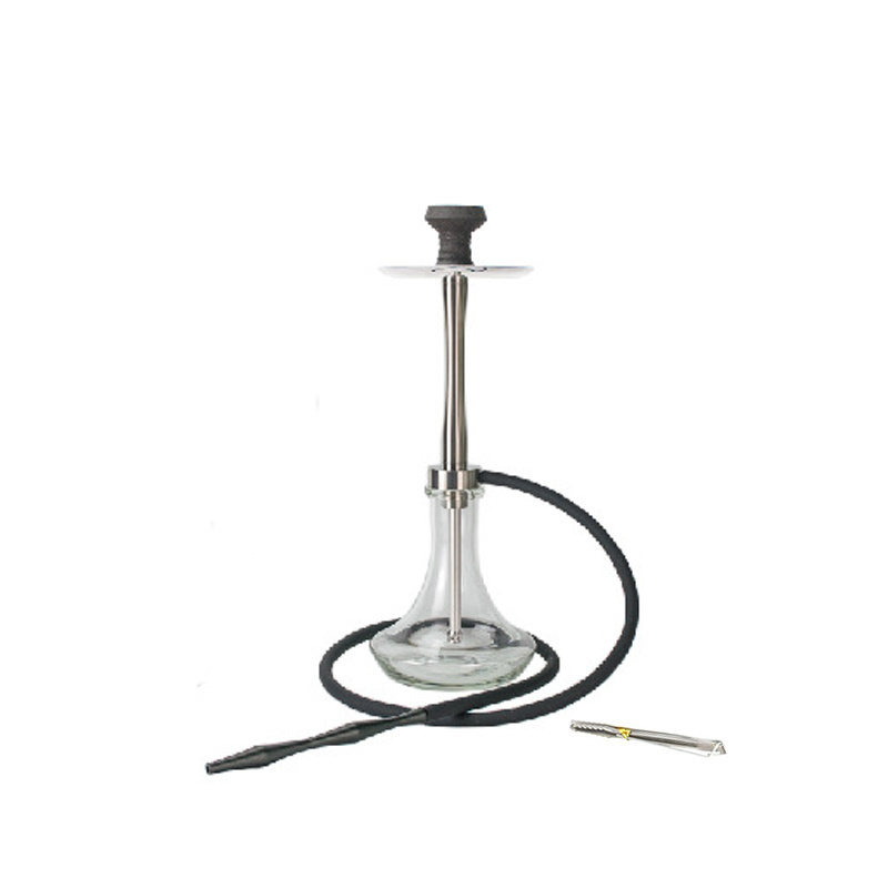 Glass Base Shisha Stainless Steel Amy Deluxe Hookah