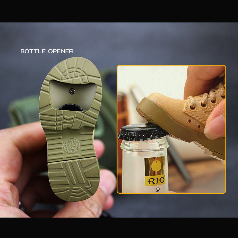 Factory Wholesale Military Boots Lighter Windproof Creative Keychain Personalized Shoe Cigarette Gas Lighter For Men Gift