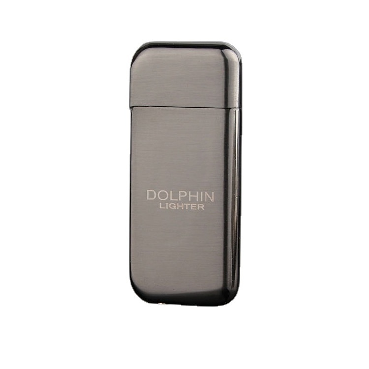 Cheap Metal Rectangle Cigarette Lighters Custom Logo Refillable Butane Gas Lighters