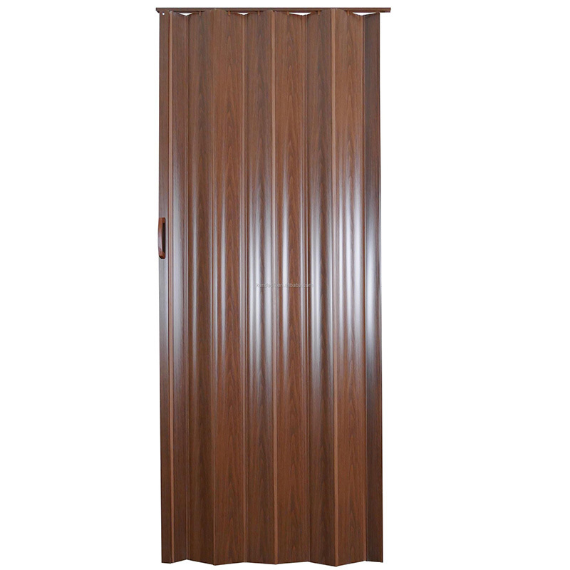 Safe Folding PVC Mdf Solid Wood Doors PVC Interior Louver Hotel Door