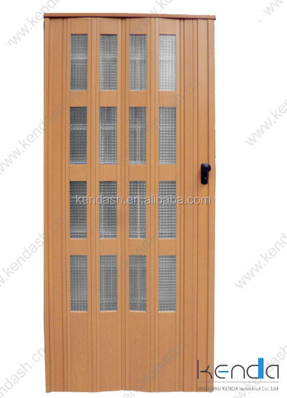 Plastic interior folding door with soft Hinge sliding door