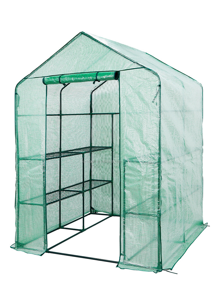 Walk In Greenhouse Indoor Outdoor Sturdy Shelves Grow Plants Seedlings Herbs In Any Season Gardening Rack Garden Greenhouse