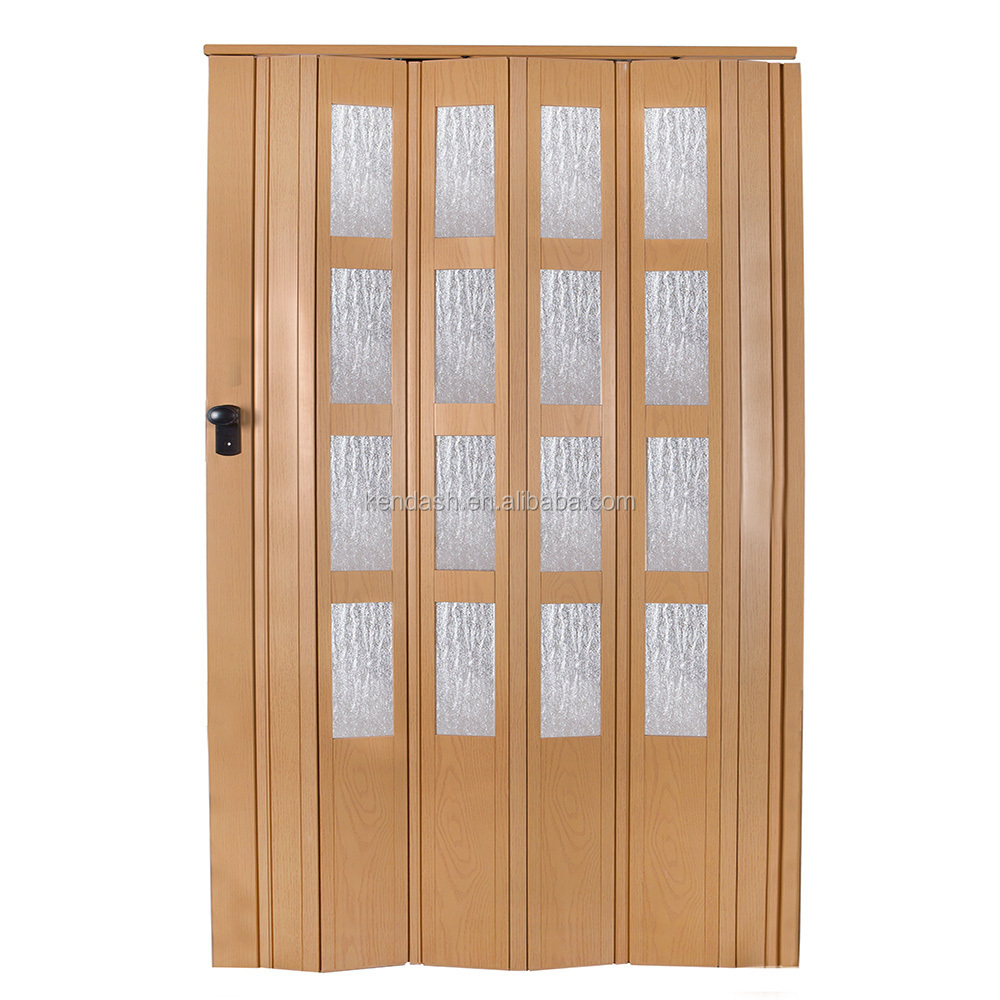 Plastic interior folding door with soft Hinge sliding door