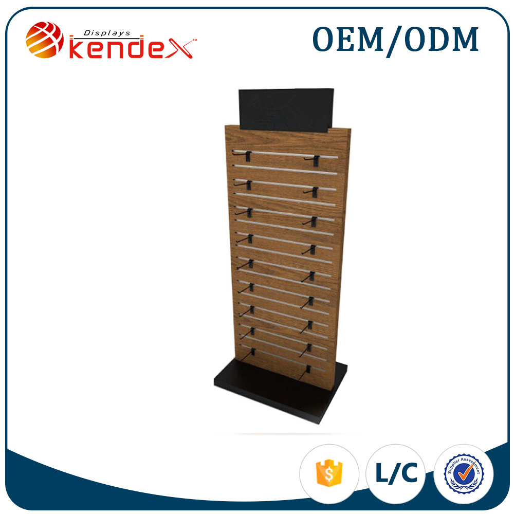 China manufacturer wooden floor socks display shelves with hooks