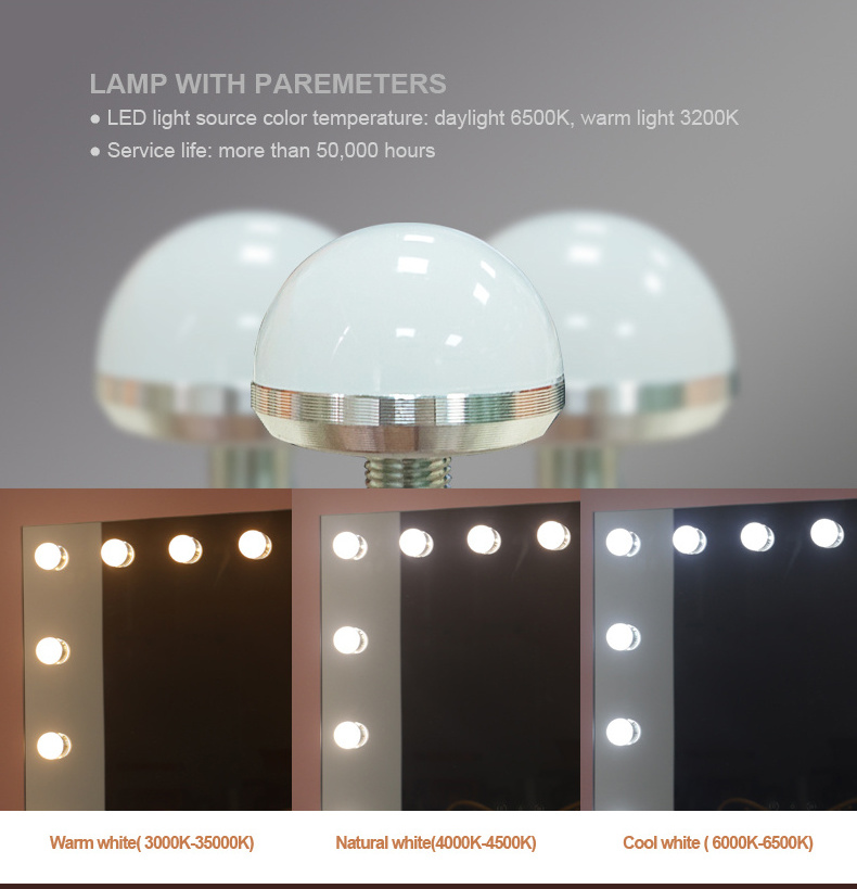 Modern USB Dressing Bulbs Light 14/15/18 Leds Vanity Hollywood Makeup Mirror Bulbs Front Lighted Vanity Mirror