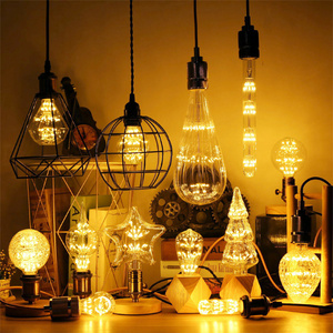 Creative Simple Edison Bulb E27 LED Filament Lamp Art Chandelier Decorative Lamp Special-Shaped Lamp