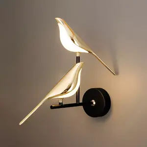 Creativity Art Design Magpie Bird Lamp Indoor Decoration Modern LED Wall Sconce Light