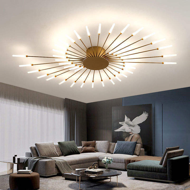 Modern Living Room Lights Fixture Led Ceiling Lights Nordic Style Bedroom Creative Fireworks Ceiling Lamp Lighting Fixtures