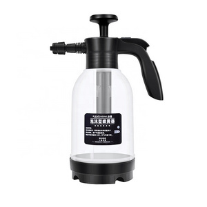 2L Hand Pump Foam Sprayer with 3 Types of Nozzle Hand Pneumatic Foam Cannon Snow Foam Car Wash Spray Bottle