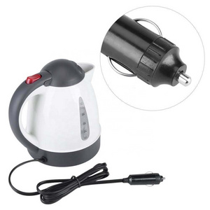 DC12V/24V Portable Car Electric Kettle Road Trip Travel Cigarette Lighter Heated Water Tea Coffee Kettle