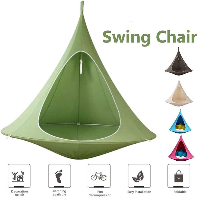 Waterproof Outdoor Garden Camping Hammock Swing Chair Foldable Children Room Teepee Tree Tent Ceiling Hanging Sofa Bed Tent