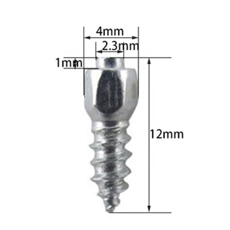 100pcs  Alloy 12mm Tire Studs Kit Screw Nails Wheel Tyre Snow Spikes Set Anti-Slip Anti-Ice for Truck Motorcycle