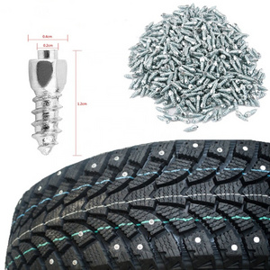 100pcs  Alloy 12mm Tire Studs Kit Screw Nails Wheel Tyre Snow Spikes Set Anti-Slip Anti-Ice for Truck Motorcycle