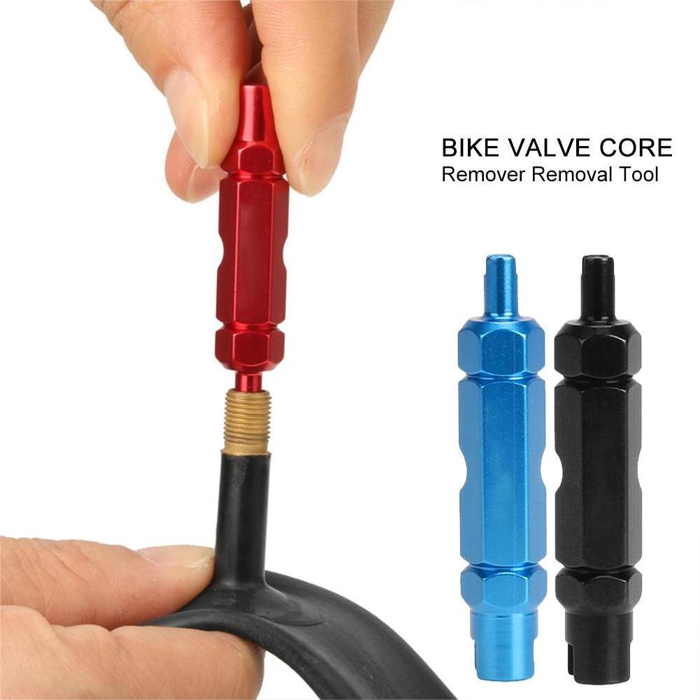 Bike Tire Valve Disassemble Tool French Air Valve Wrench American Valve Core Tool Multifunctional Disassembly Tire Extension Rod