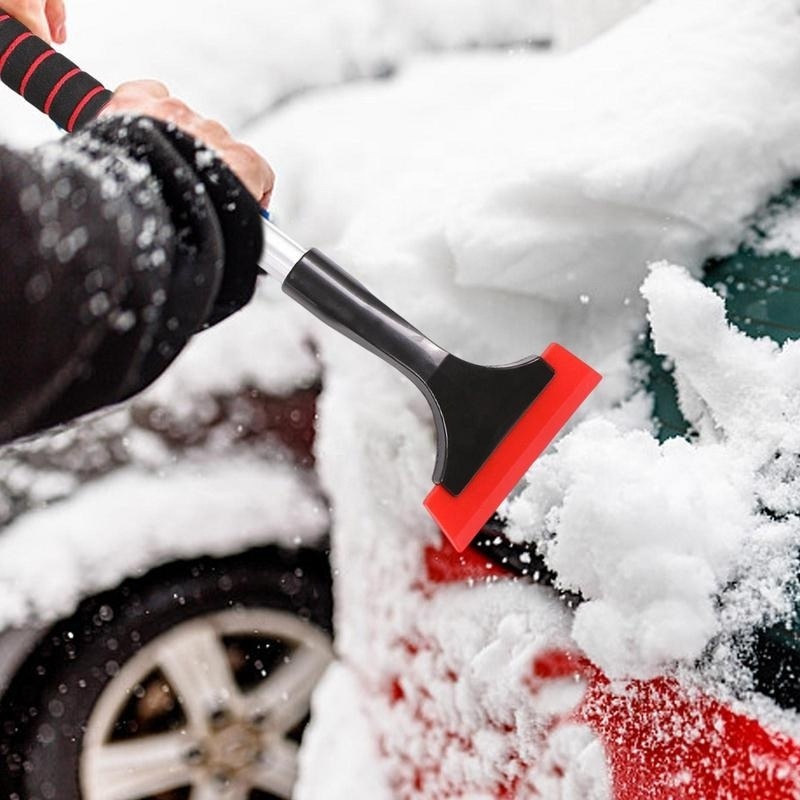 Windshield Ice Scraper Tool Auto Ice Shovel For Car With Ergonomic Handle Winter Snow Removal Tool For Cars Windscreen Rear