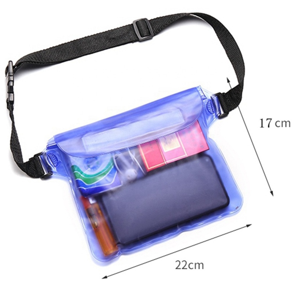 Waterproof Swimming Bag Underwater Mobile Phone Bags Case Cover Ski Drift Diving Shoulder Waist Pack Bag For Beach Boat Sports