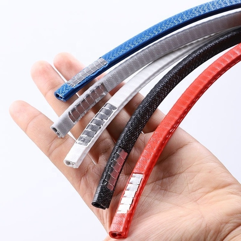 5M Car Door Protector Edge Scratch Strip Guard Trim Automobile Door Anti Collision Protection With Steel Car-styling