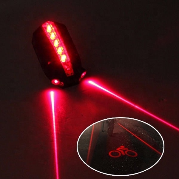 Waterproof LED Bicycle Bike Light Night Rear Bike Bicycle Tail Light Safety Warning Red Rear Lamp