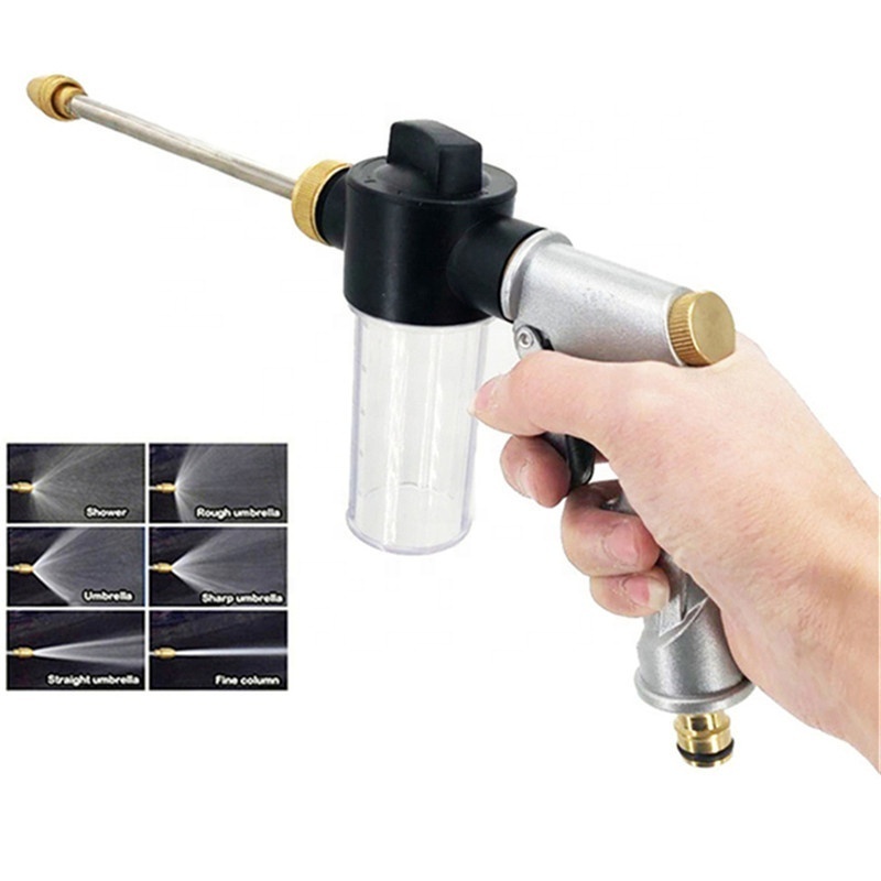 High-Pressure Metal Water Spray Gun Car Washer Cleaner Garden Hose Water Gun Sprinkler Foam Water Gun For The Garden