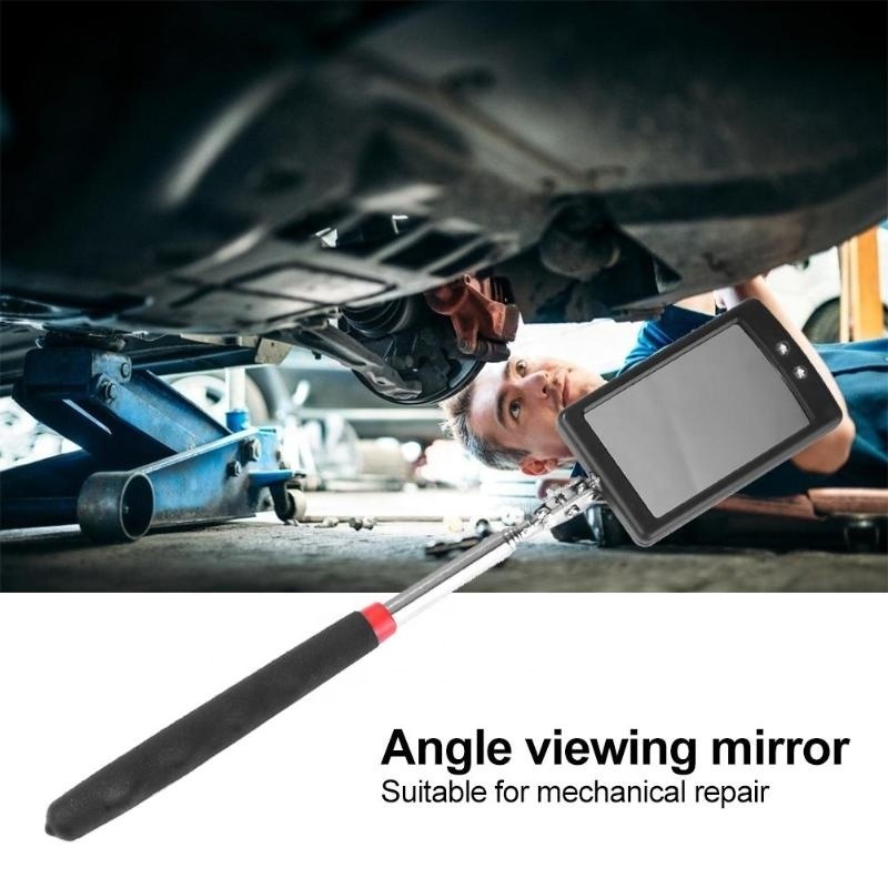 4pcs Mechanical Repair Tools Adjustable Automotive Telescopic Detection Lens Inspection Mirror Magnet Attractor Set Inspecter