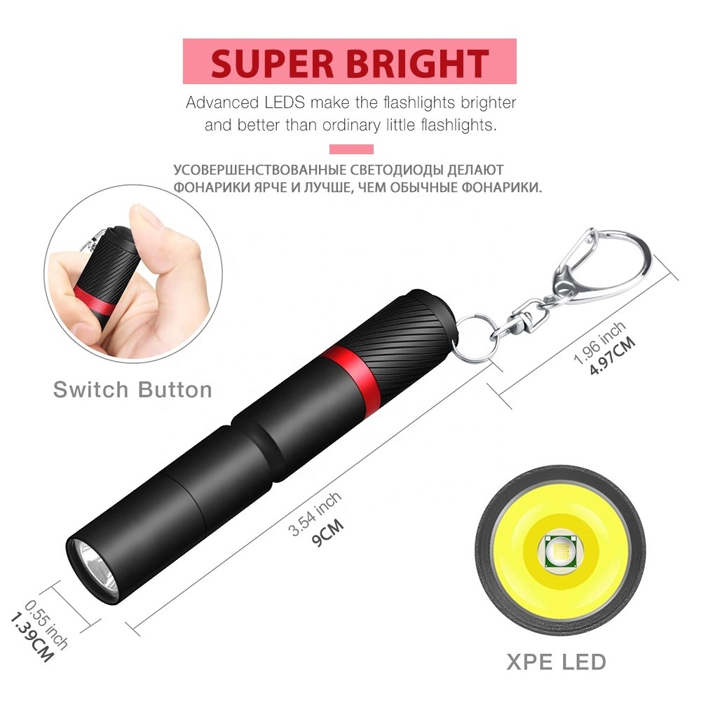 Ultra small LED Flashlight With premium XPE lamp beads IP67 waterproof Pen light Portable light For emergency camping outdoor