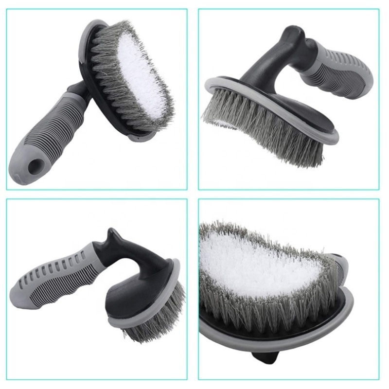 12pcs/Set Car Wash Brush Set Tire Brush Double Strand Wheel Brush Microfiber Large Wash Gloves Smear Pad Car Beauty Cleaning Kit