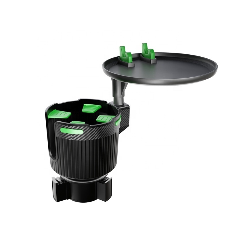 Adjustable Swivel Expander Auto Spin Rotate Seat Drink Support Stand Travel Table Food Eating Tray Car Water Cup Holder