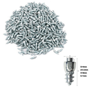 100pcs 9mm Screw In Tire Stud Snow Non-slip Spikes Racing Track Tire Ice Studs For Bike/Car/Truck/ATV Motorcycle