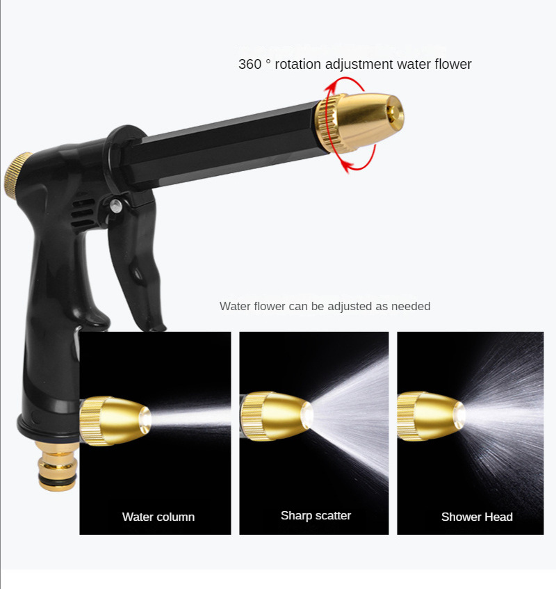 Adjustable High Pressure Washer Gun Patterns Car Wash Machine Garden Watering Hose Nozzle Sprinkler Universal Car Washing Kit