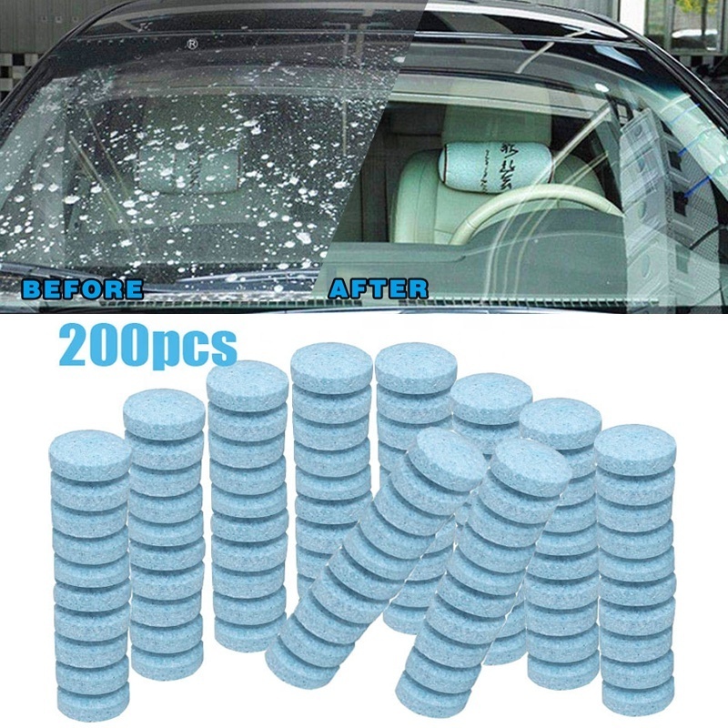 Car Solid Cleaner Effervescent Tablets Spray Cleaner Car Window Windshield Glass Cleaning Auto Accessories