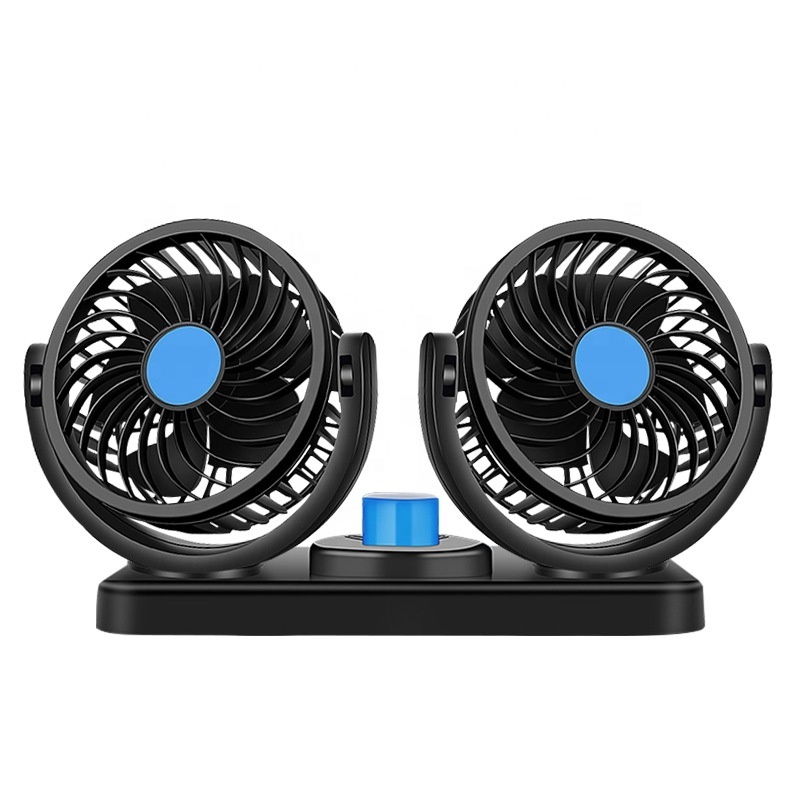 Car Fan Cooling Air Fan Powerful Dashboard Electric Car Fan with  Cigarette Lighter Low Noise 360 Degree Rotatable