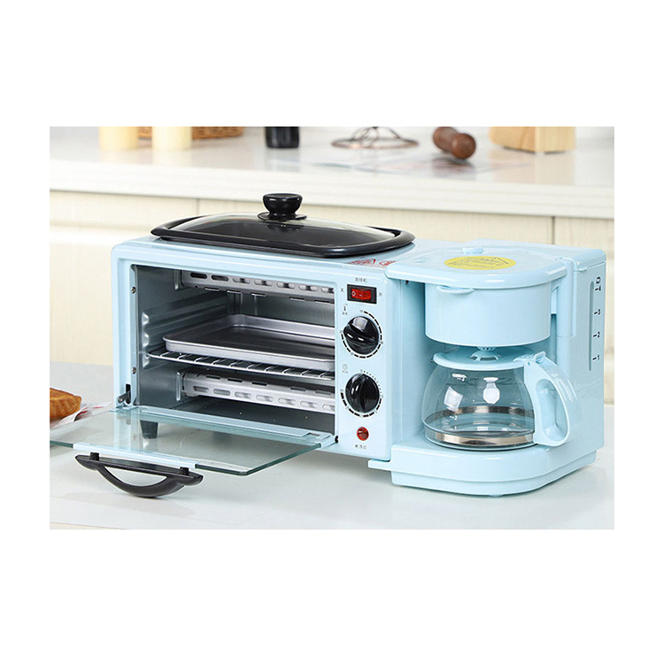 3 In 1 Breakfast Maker Machine With Hot Plate And Toaster Oven And Coffee Maker Toast Grill For Sale