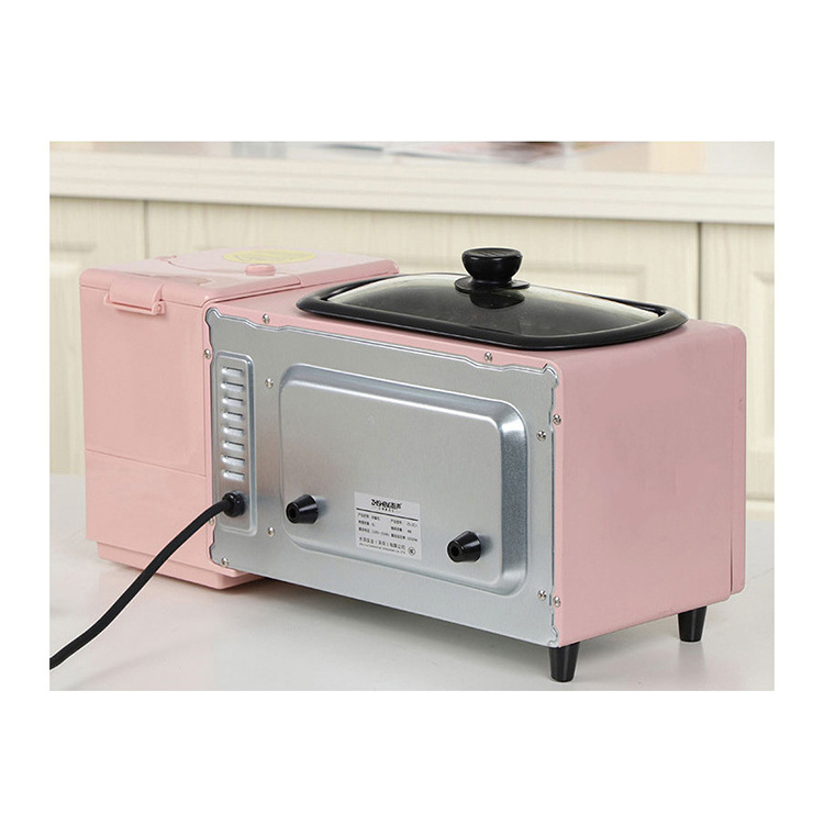 3 In 1 Breakfast Maker Machine With Hot Plate And Toaster Oven And Coffee Maker Toast Grill For Sale