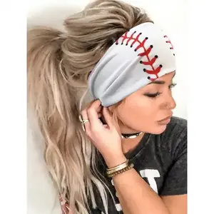 New Sports Headband Hair Accessories Breathable Elastic Sweatband Football Softball Basketball Baseball Headband for Women