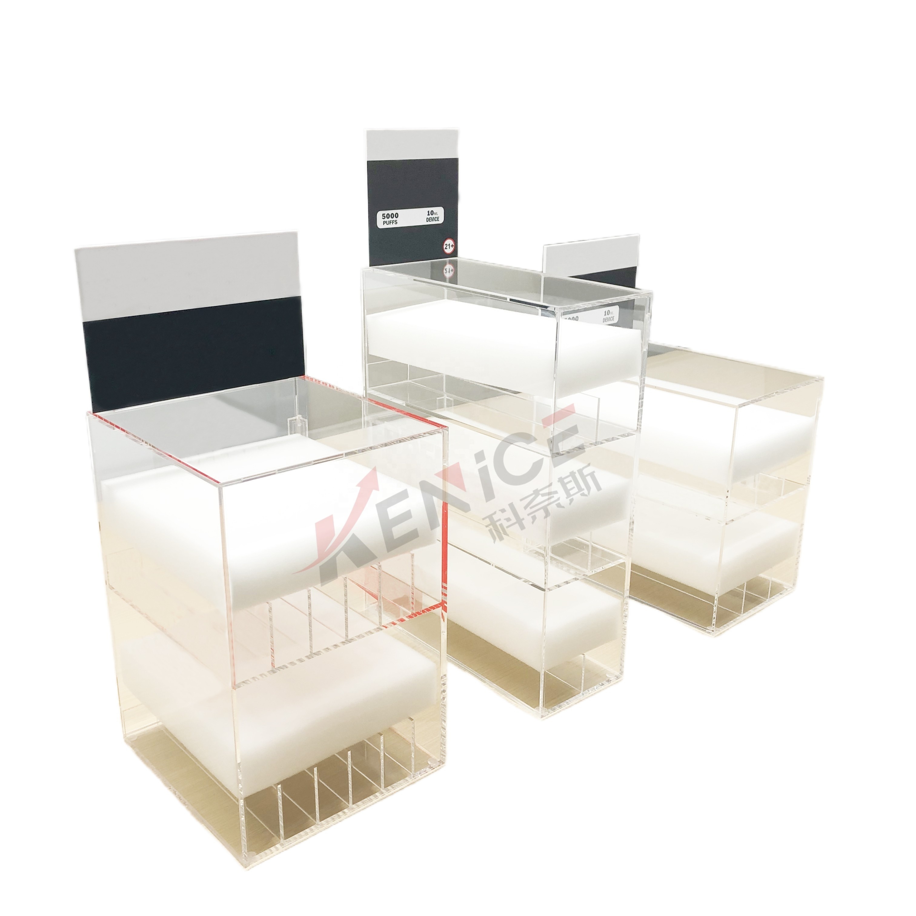 Acrylic Cigarette Display Box From Sealing Retail Tobacco Display Racks Cigarettes Shelves Lighter Display