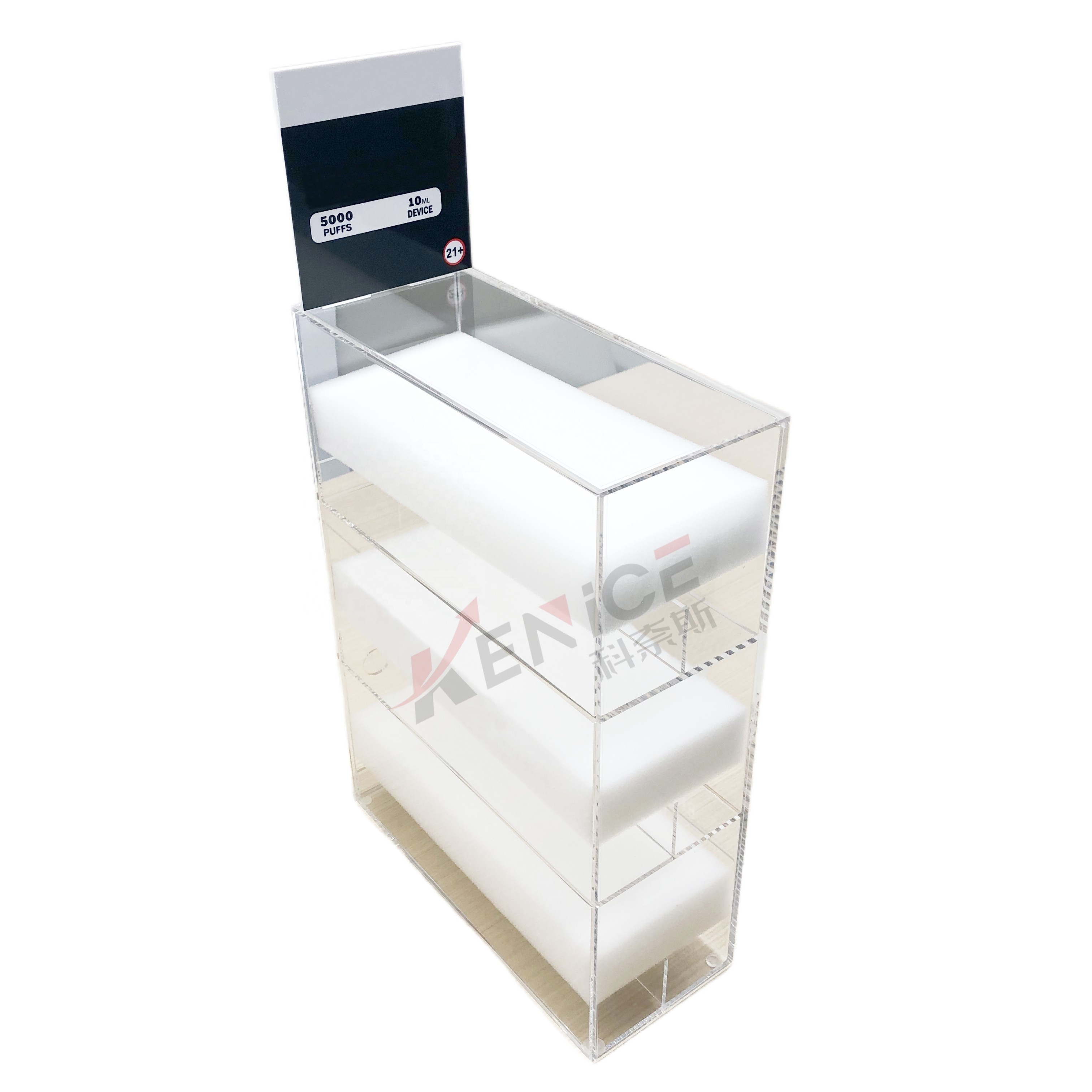 Acrylic Cigarette Display Box From Sealing Retail Tobacco Display Racks Cigarettes Shelves Lighter Display