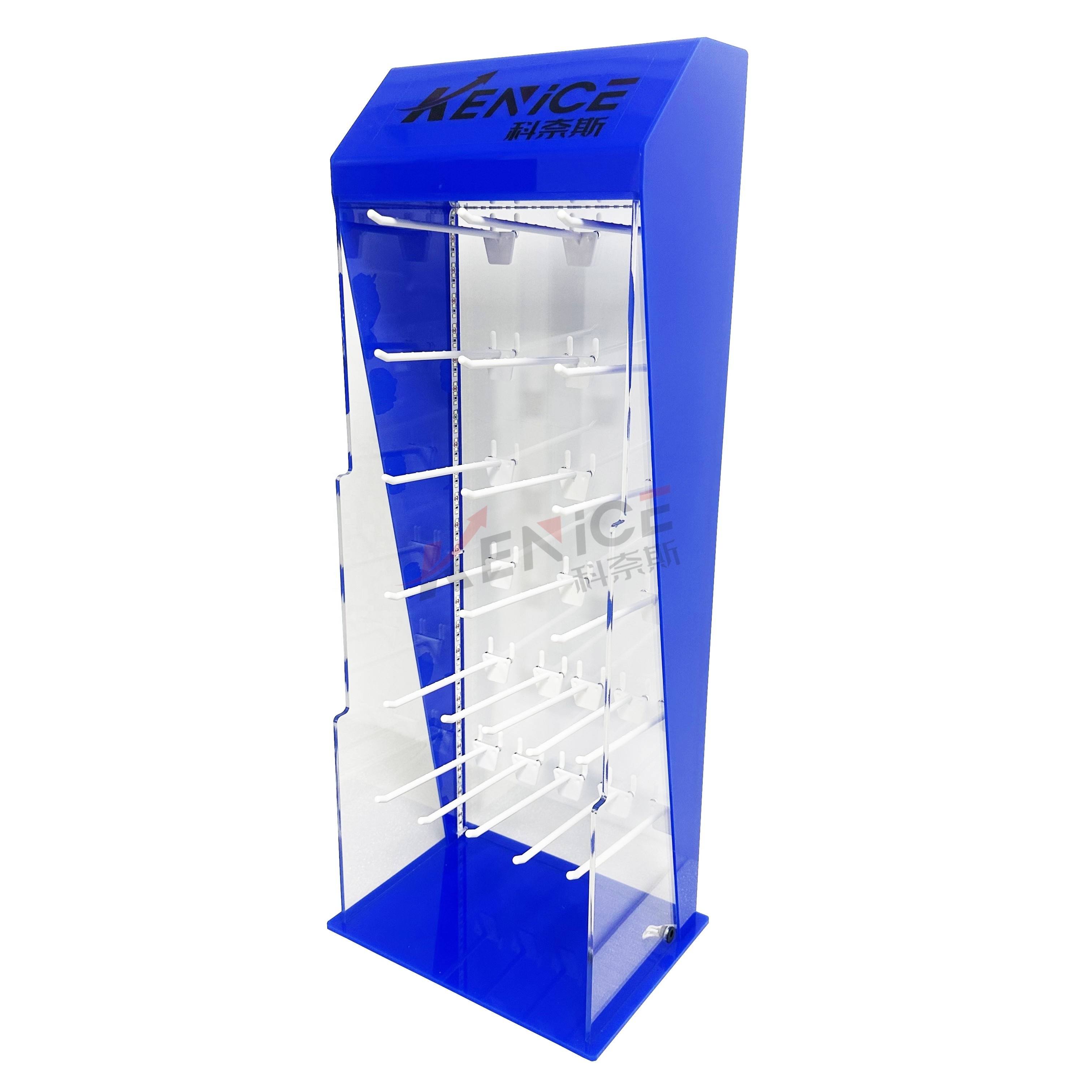 Fashion Trendy Cellphone Accessories Stand Holder Acrylic Counter led acrylic display