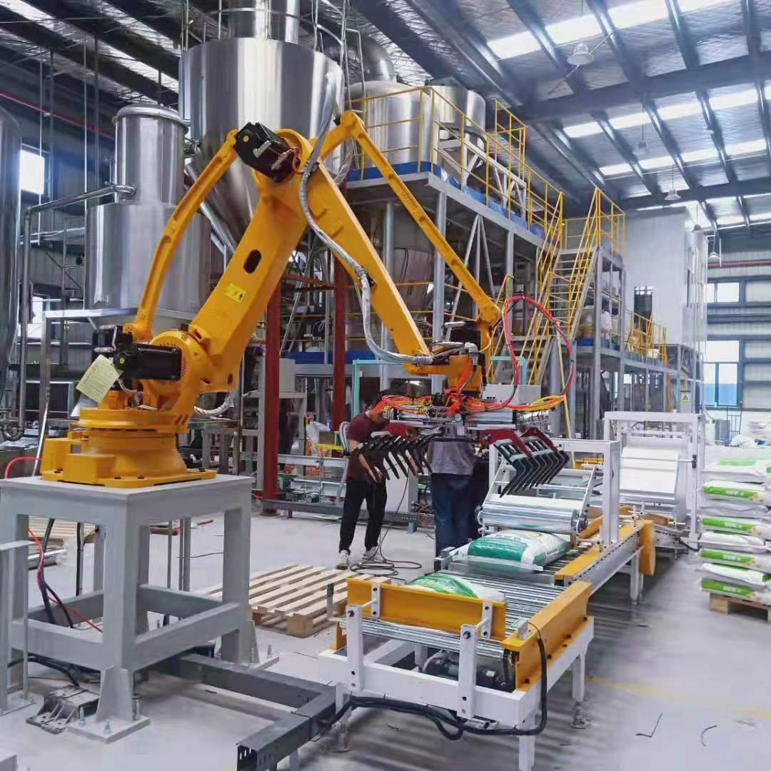 ABB Kuka Kawasaki Price Robot Palletizer in China Electric Packaging Line Provided Automatic Glass Bag Machine Plc Plastic Case