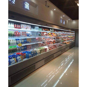 Kenkuhl Supermarket Multideck Air Curtain Display Chiller Commercial Open  Refrigerator