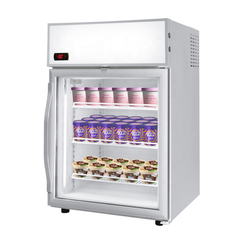 Kenkuhl countertop freezer mini ice cream display freezer vertical display freezer