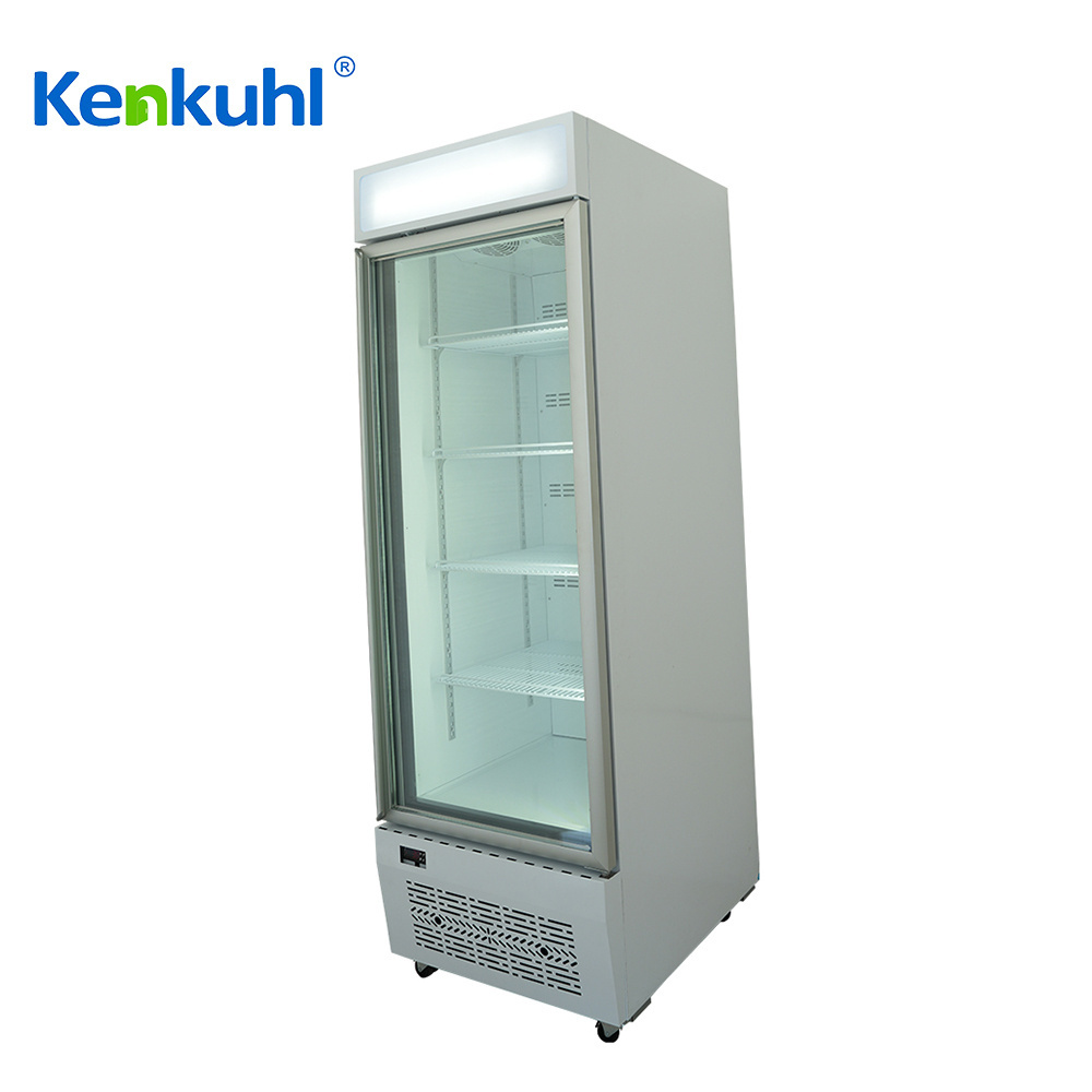 Kenkuhl upright slim display freezer retro reach-in refrigerator