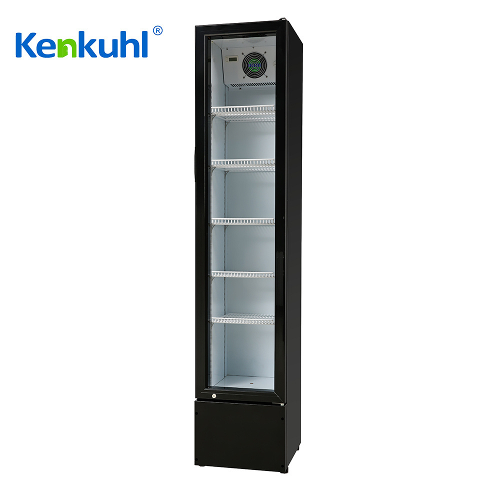 Kenkuhl commercial slim fridge display commercial upright freezer/chiller custom commercial beverage fridge