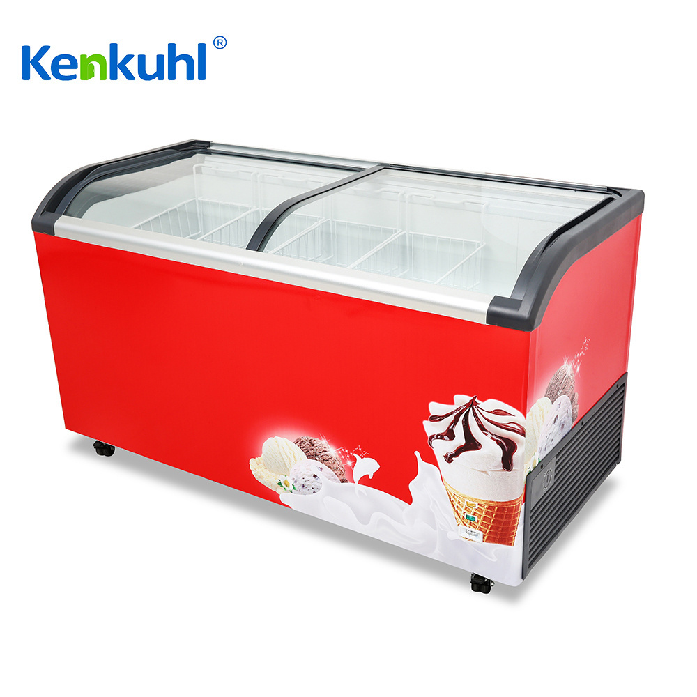 Kenkuhl gelato freezer ice cream display display ice cream freezer sticker