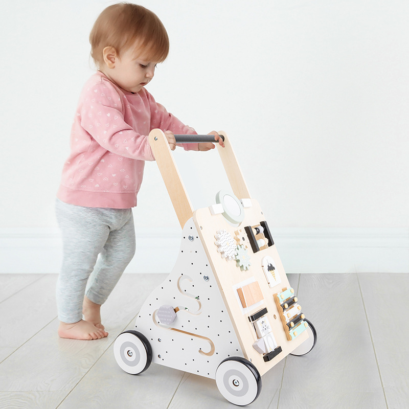 Wooden Baby Walker Ride On Car Push Toys For Toddlers