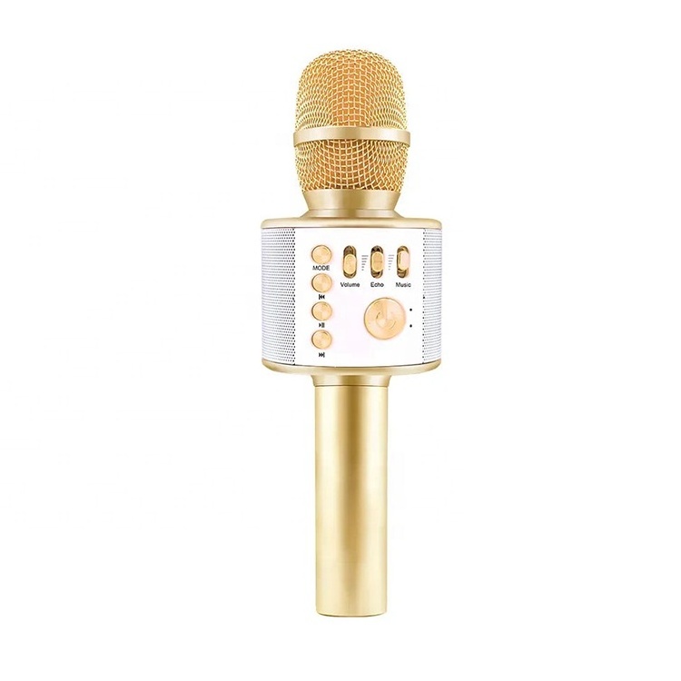 FANSBE 3-in-1 Portable Handheld Speaker BT Mic Mini Small Wireless Microphone For Karaoke