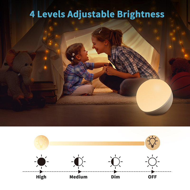 FANSBE 7 Colorful Night Light Sleeping 22 Soothing Sounds White Noise Machine Baby Portable