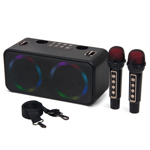 FANSBE Family KTV Stereo Audio All-in-One Sound Card Subwoofer 5.3 Bluetooth Outdoor Portable Karaoke Speaker With Wireless Mic